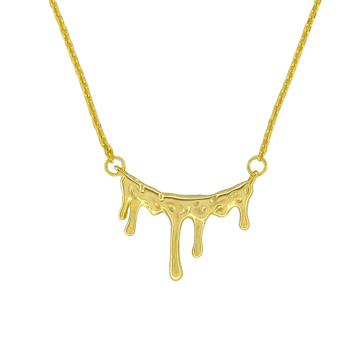 Κολιέ Λιωμένη Μπάρα από Ασήμι 925