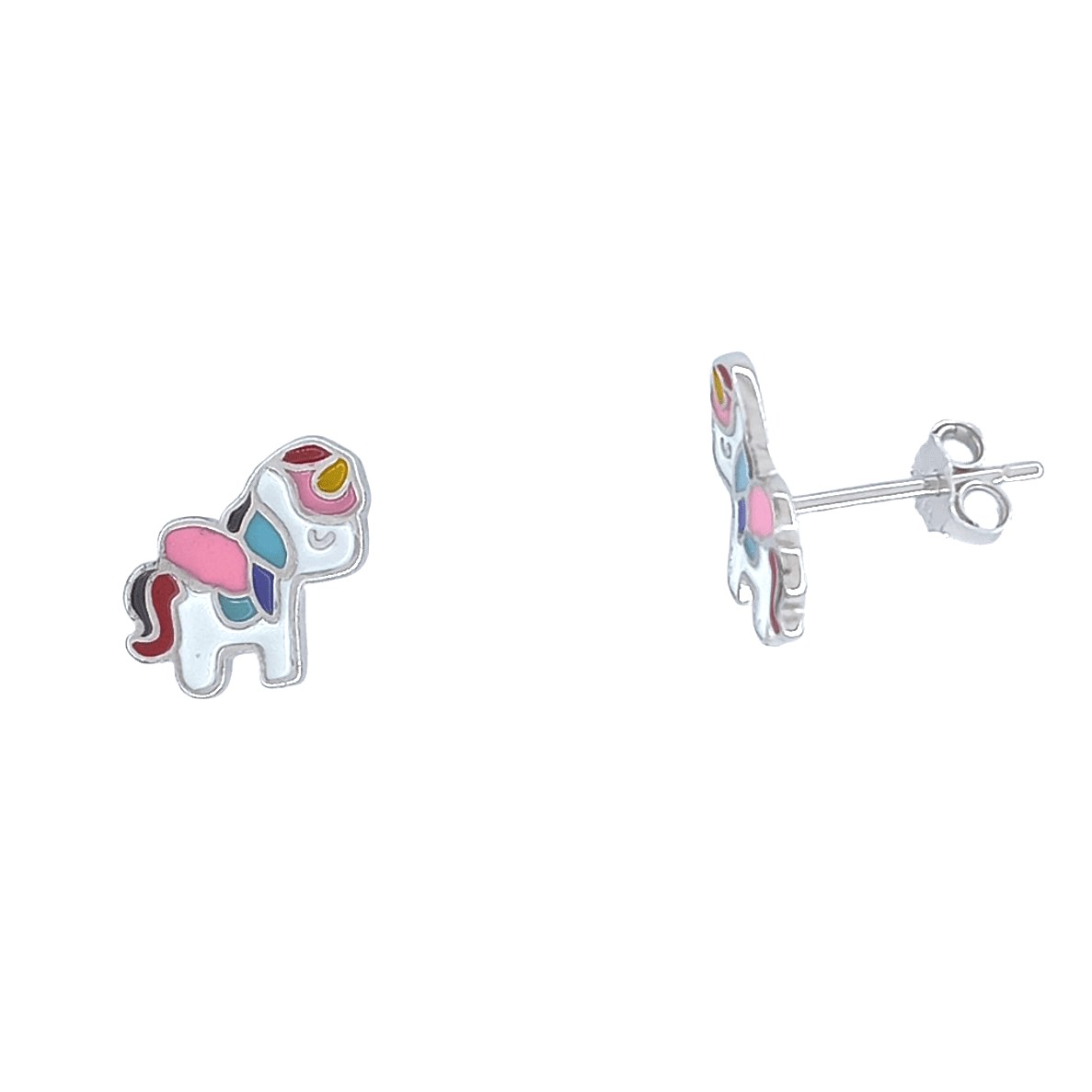 Σκουλαρίκια Unicorn από Ασήμι 925